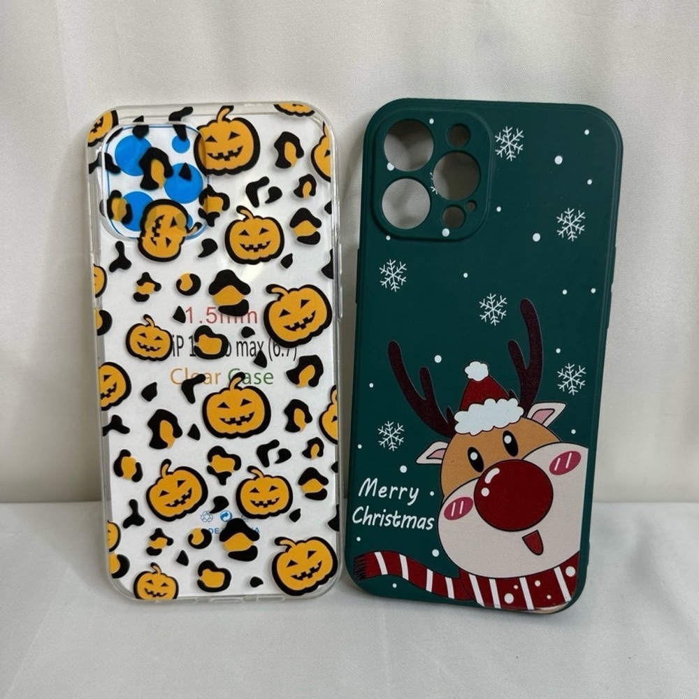 iPhone 12 Pro Max cases, Christmas and Halloween
